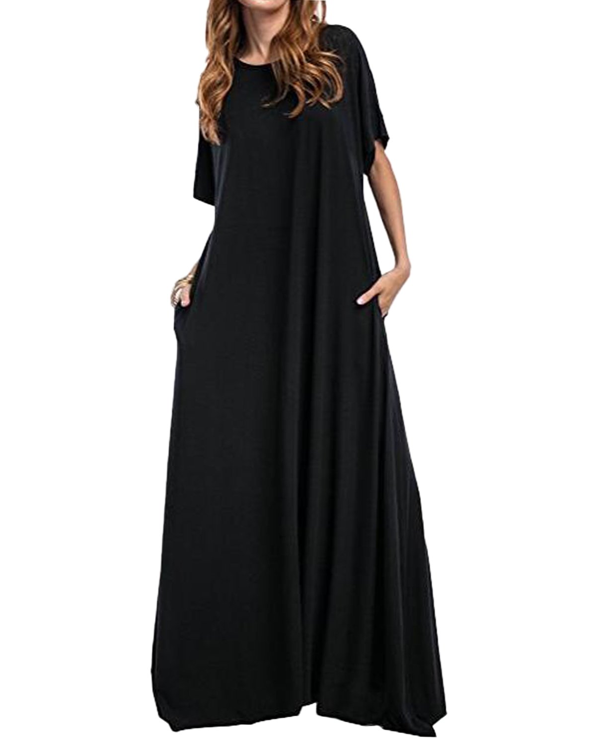 chinese dress ladies ZOCANIA Flowy Cotton Dresses Womens Loose Oversized Baggy Floor Length Long  Casual Midi Boho Summer Flowy Clothes Spring Dress Solid Dark Green S at  Amazon Women's Clothing store