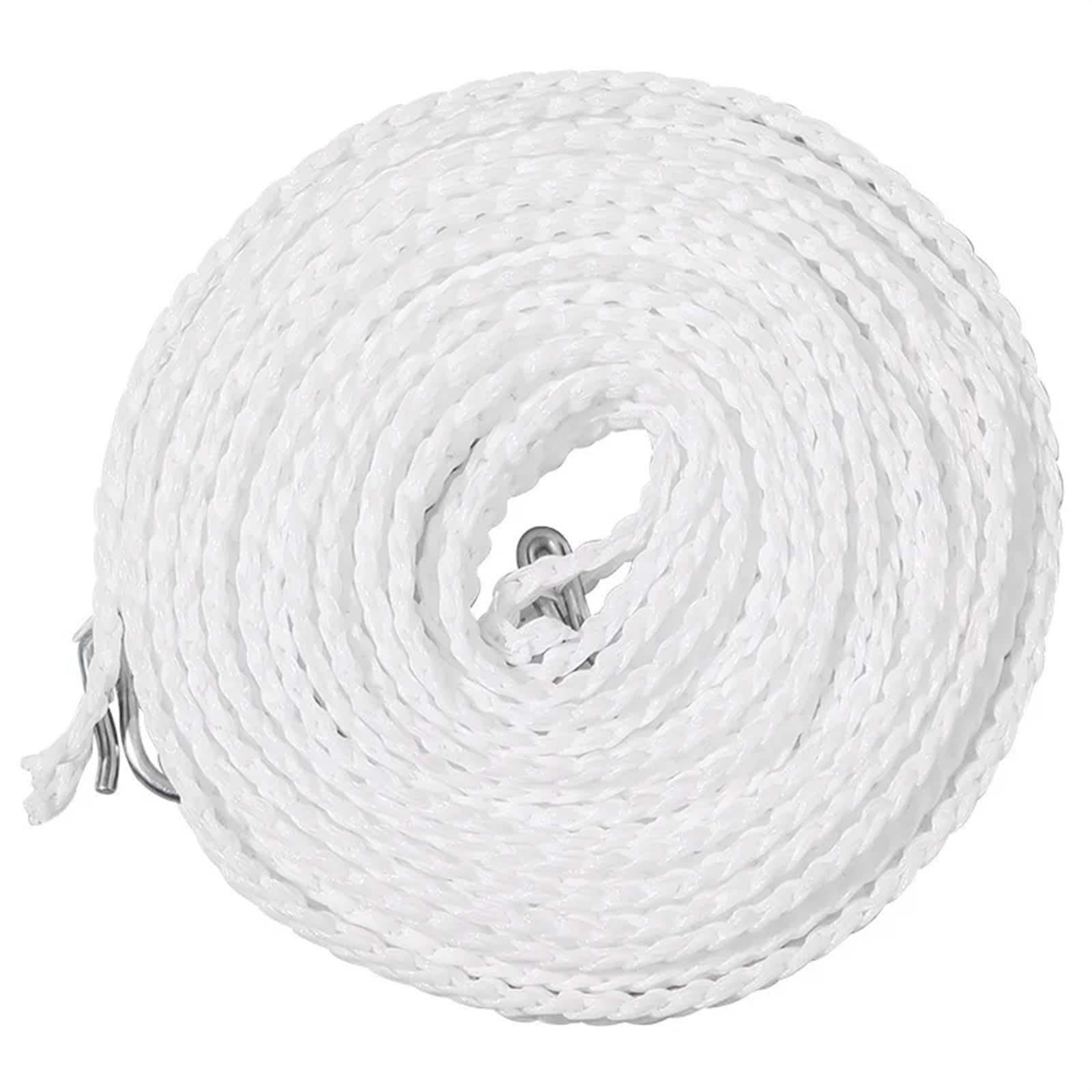 Outdoor Washing Line, 5M White Clothesline For Outdoor Drying