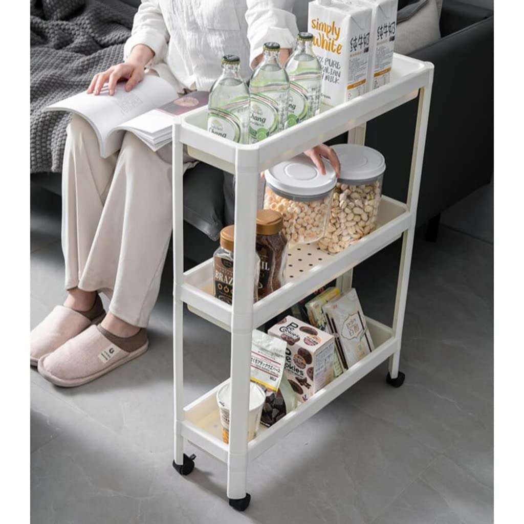 Carrello Multifunzione A 4 Livelli - Organizzatore Con Ruote Per Cucina, Bagno E Lavanderia - Foto 9