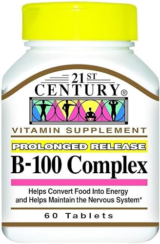 21st Century Complex B-100 Liberación Prolongada - 60 comprimidos, paquete de 3