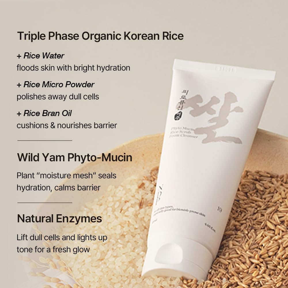 NDP Rice Mochi Deep Face Wash – Triple-Rice Airy Micro-Exfoliating Foam for Sensitive Skin, Phyto Mucin Hydration Shield, pH 5.5 Barrier-Safe Vegan Korean Skincare Cleanser, 4.05 fl oz (120 ml) - Image 7