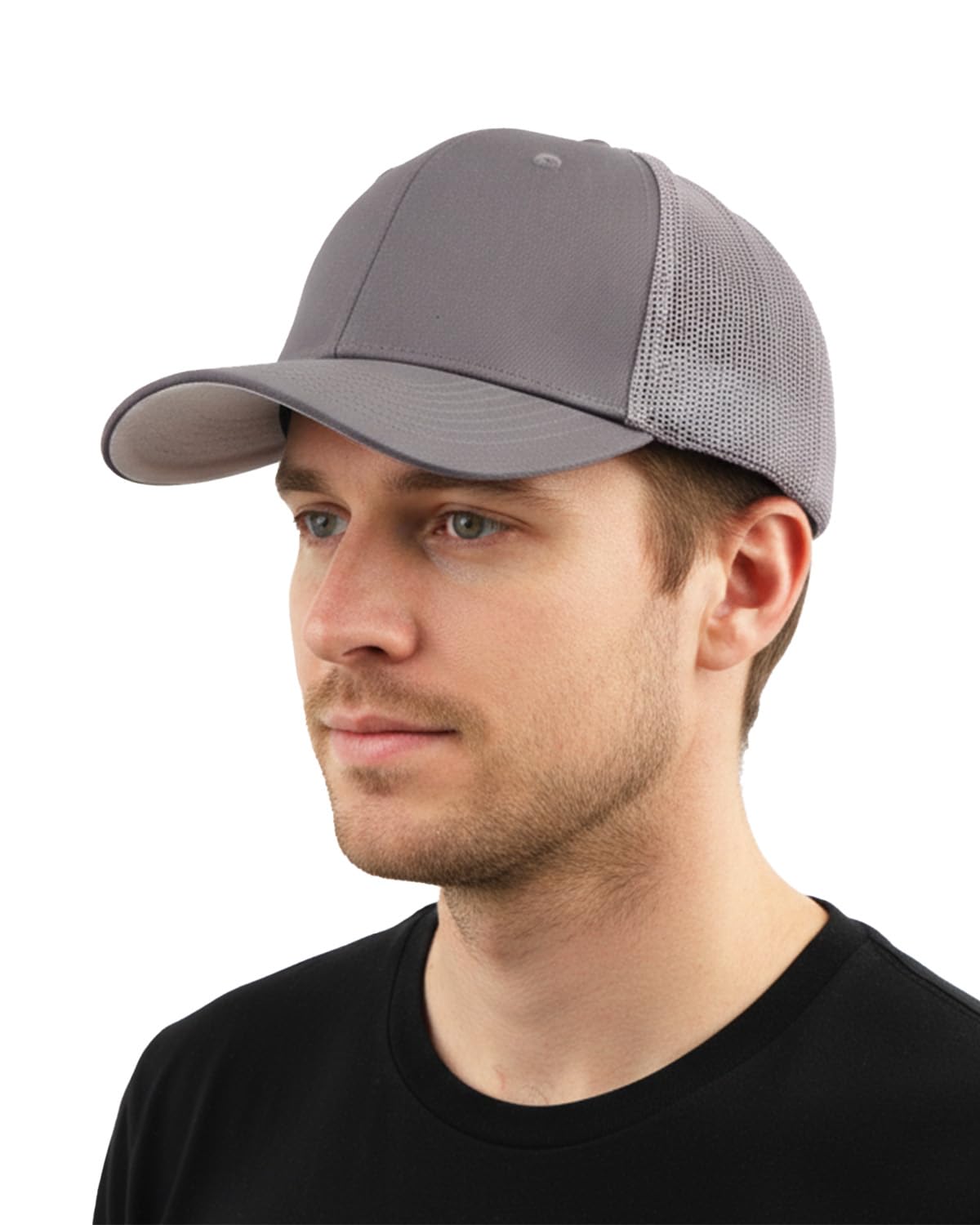 Zylioo Basecap S/M/L/XL/XXL Trucker Cap für Großen Kopf, Sommer Mesh Baseballkappe, Closed Back UV Sonnenschutz Baseball Cap