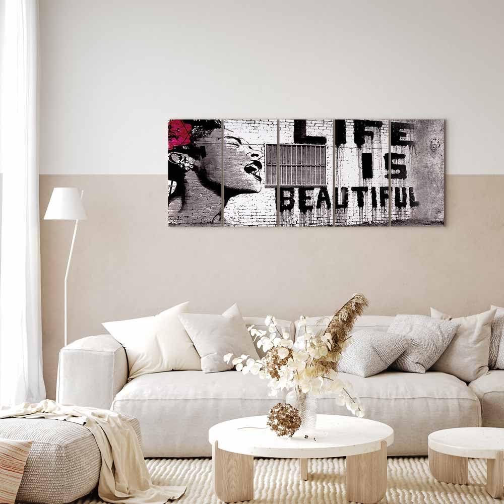 murando - Panneau Acoustique Mural, Tableau Décoration Artistique 150x60 cm