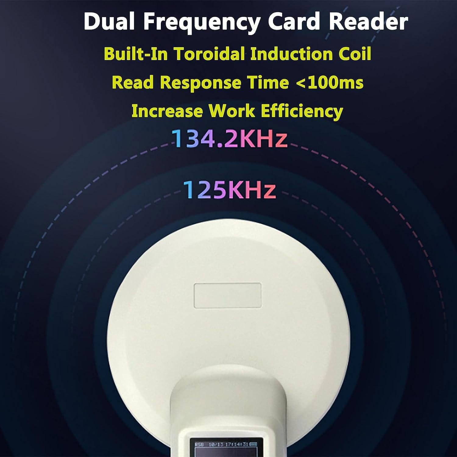 Lettore di etichette for microchip for animali, scanner for microchip for animali con distanza di lettura di 0~30 cm, memorizza 20.000 informazioni e legge dati storici, tempo di risposta di 100 ms