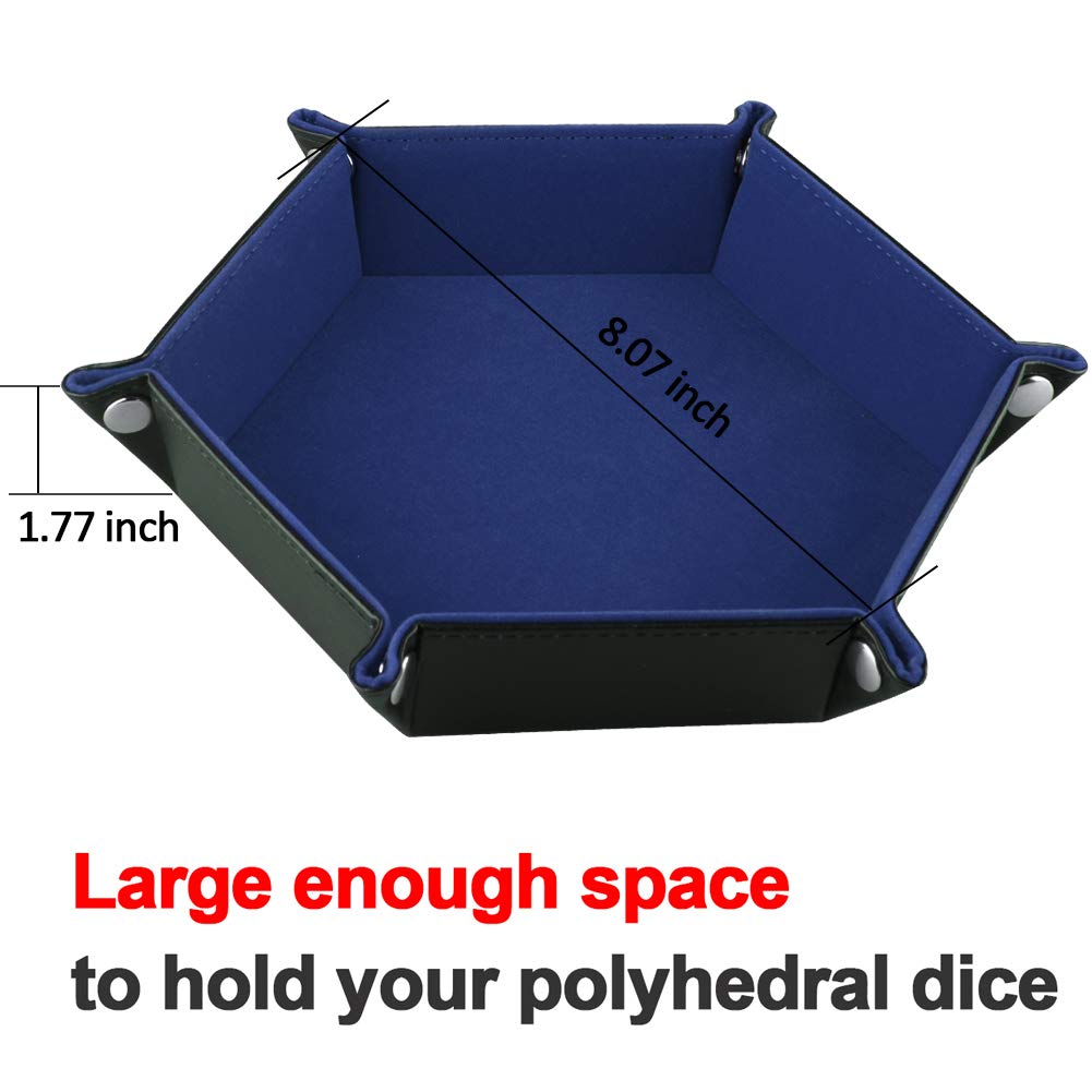 2 Plateaux De Dés En Cuir Velours Double Face - Pliables, Bords Surélevés - Pour Jeux De Rôle, DND, RPG, Soirées Jeux