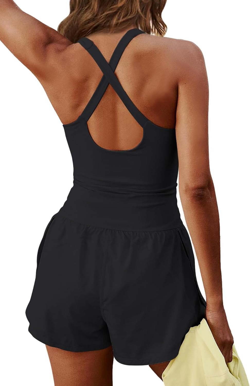 ReachMe Womens Running Onesie Workout Rompers Athletic Romper One Piece Outfits Exercise Jumpsuits Gym Yoga Clothes - Image 9