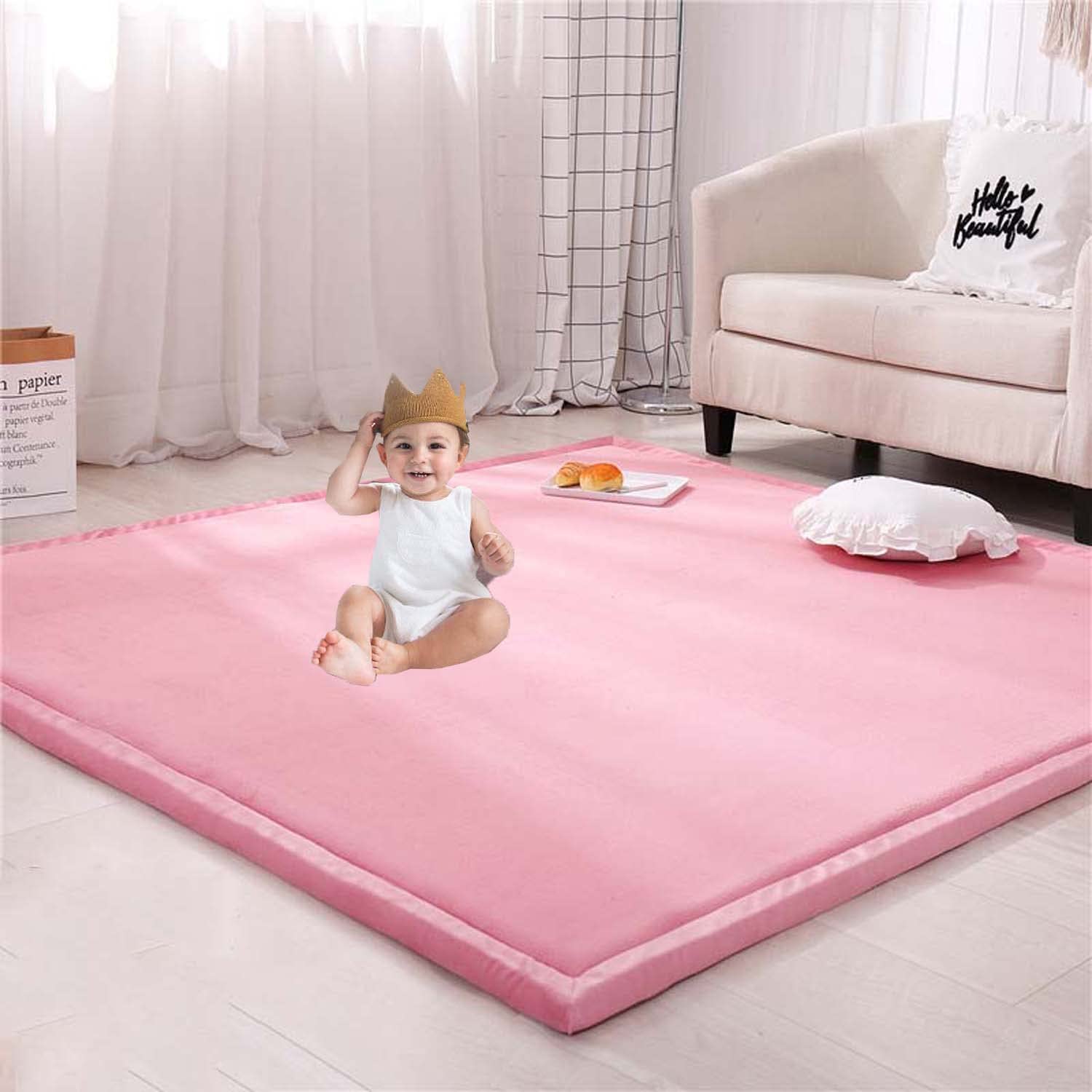 EVSER Custom Size Large Area Rugs Soft Foam Tatami Mat, Non-Slip Playmats for Kids, Yoga Mat Exercise Pads for Living Room