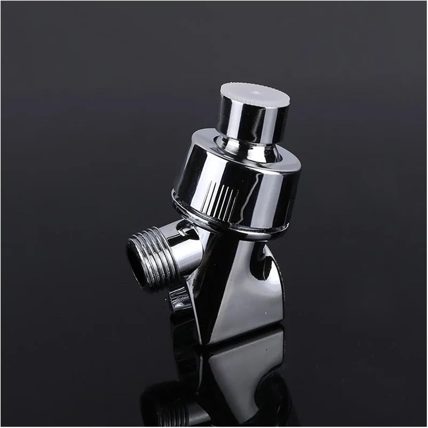 1pcs Universal Plated Rotatable Shower Rail Holder(Silver)