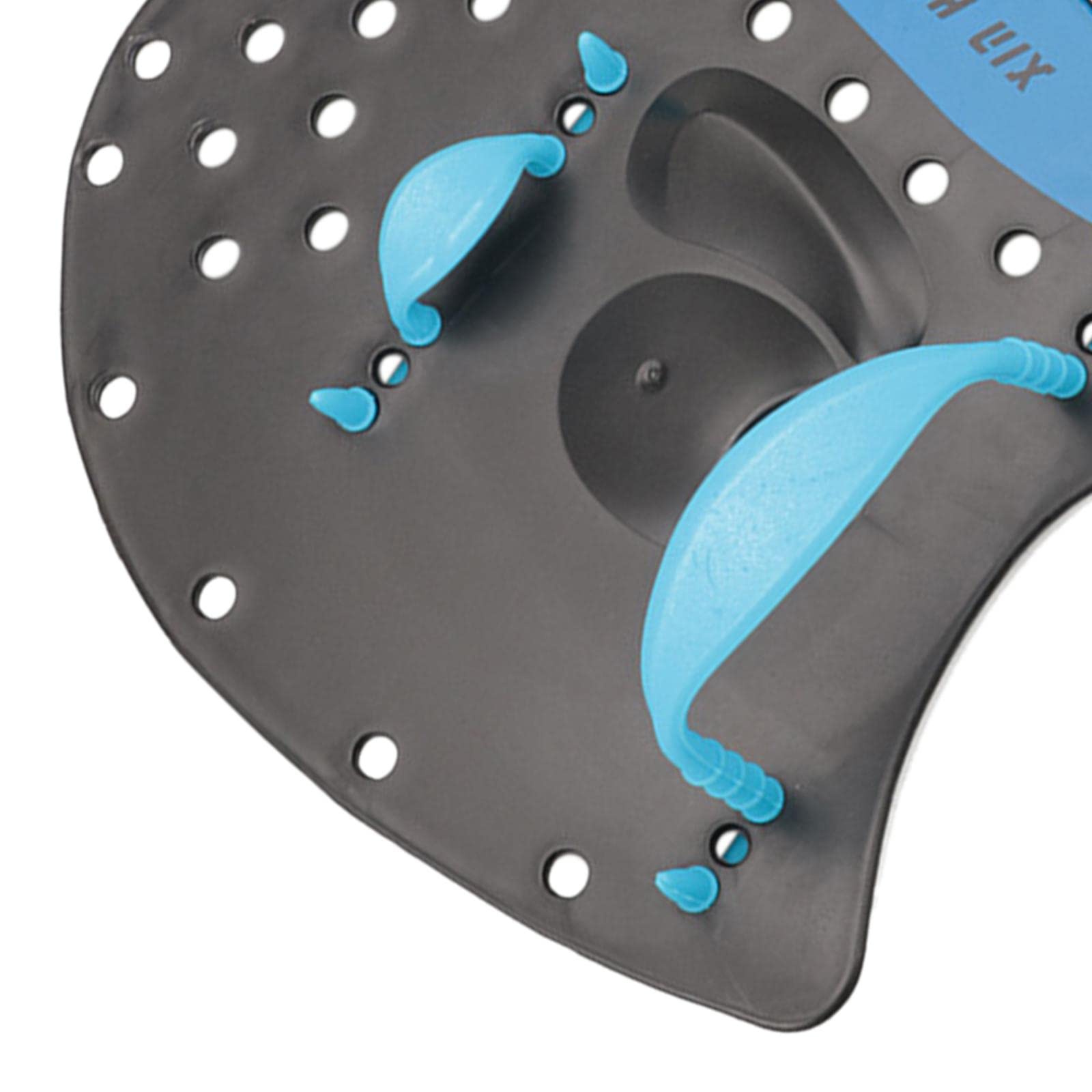 Lot de 5 pagaies plates professionnelles pour entraînement de natation Bleu Taille M