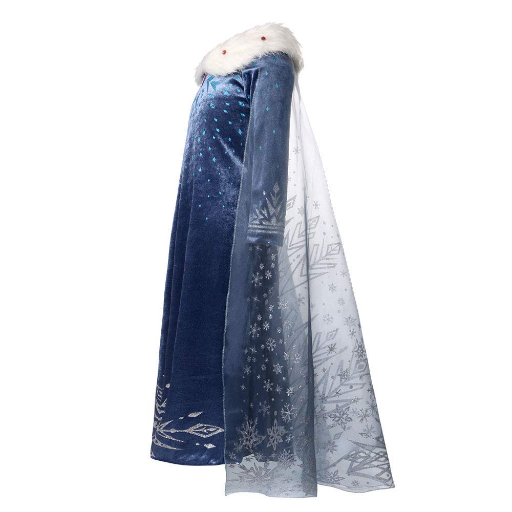 ACWOO Costume, Bambina Vestito, Set da Principessa Corona Bacchetta, Costume Vestito Bambina Principessa per Cosplay Party Halloween Natale