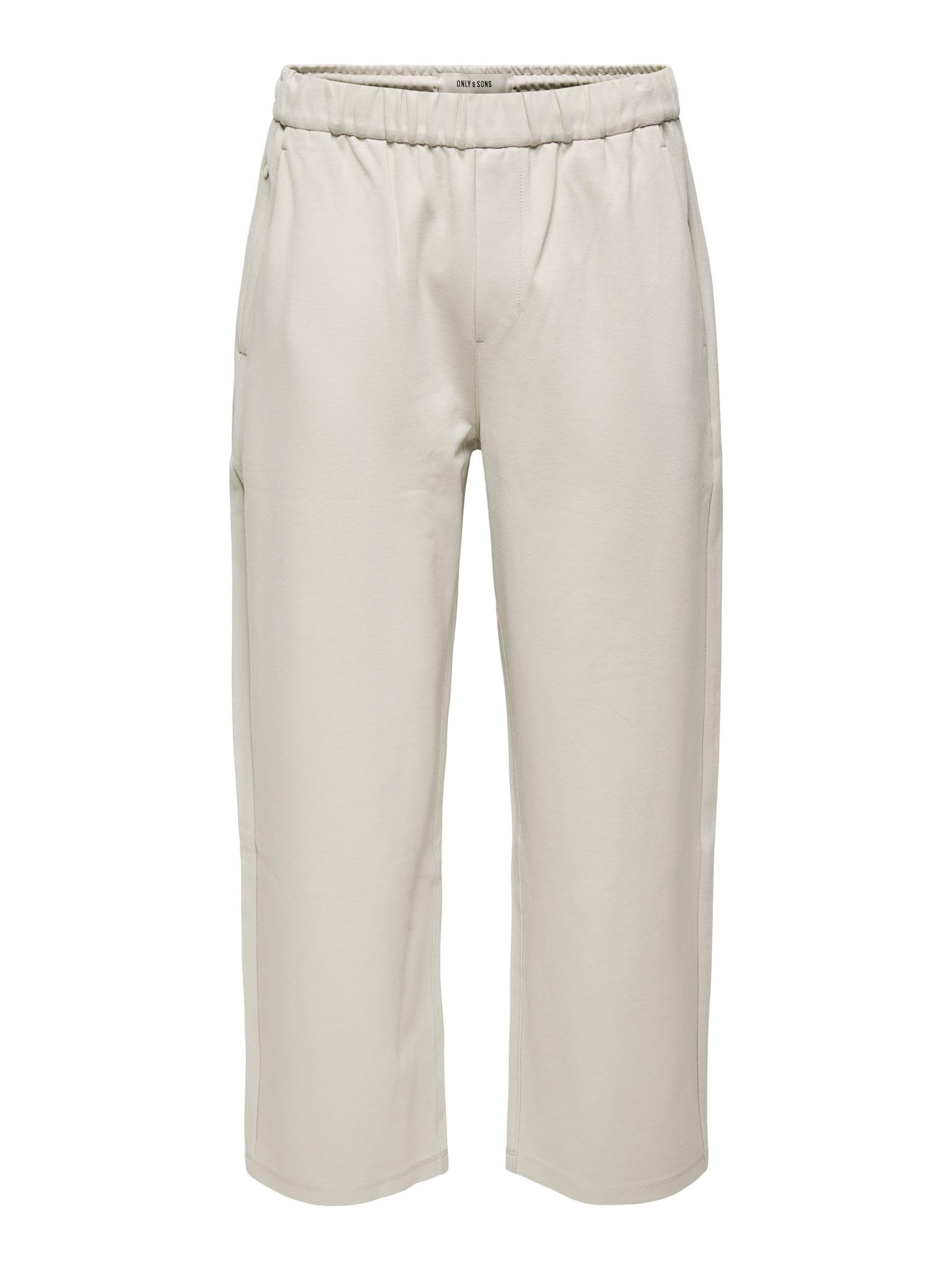 ONLY & SONS Onsjakes 0339 Loose Stretch Comfort Trousers, Silver Lining, XL