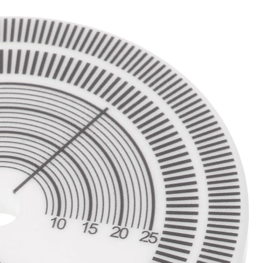 Giradischi affidabili, disco stroboscopico, stroboscopico, test, rilevamento della velocità, velocità di registrazione in vinile, disco di misurazione, durevole, facile da installare.