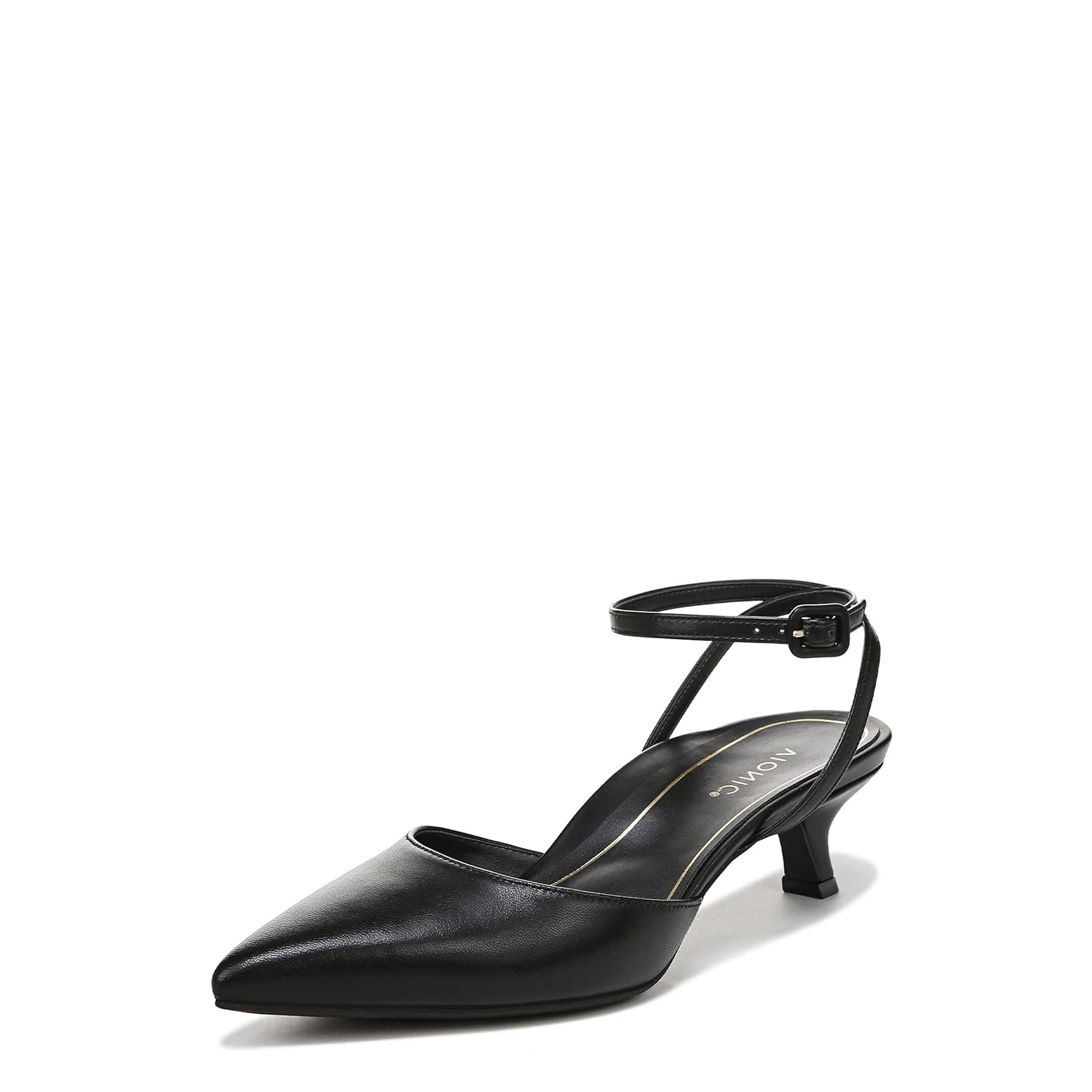 Vionic Womens Primrose Jacynda Strappy Kitten Heel- Supportive Ladies Dress Ankle-Strap Heels That Include Three-Zone Comfort with Orthotic