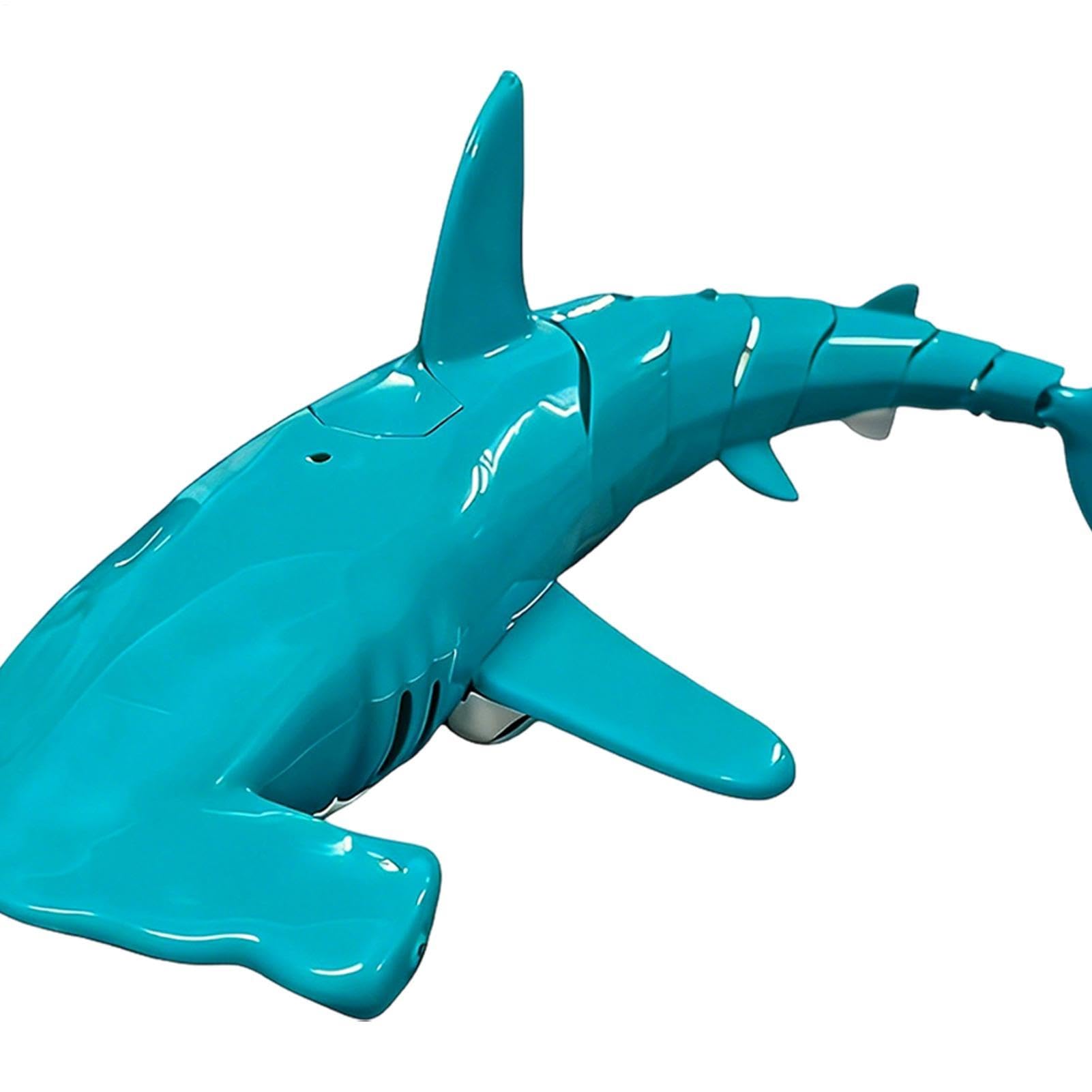 Juguete tiburón RC - Tiburón submarino teledirigido Bionic 2.4G | ABS PP impermeable para buceo con un botón | Juguete con control remoto de carga USB subacuática para niños y niñas 38