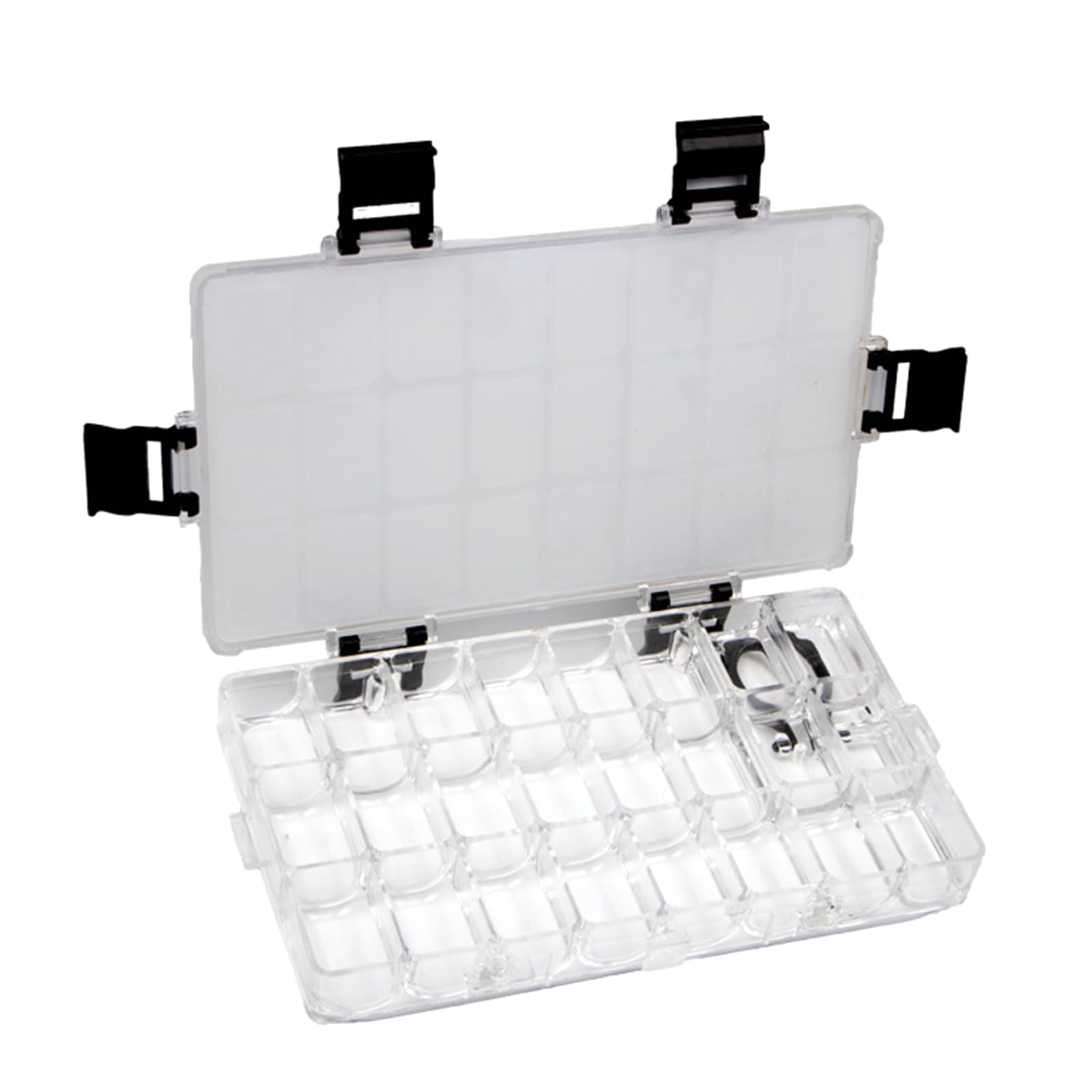 Rbrmhm 24 Upgrade Mode Leakproof Watercolor Paint Tray For Watercolor, Gouache, Acrylic Paint, 12/24/36 Well Folding Paint