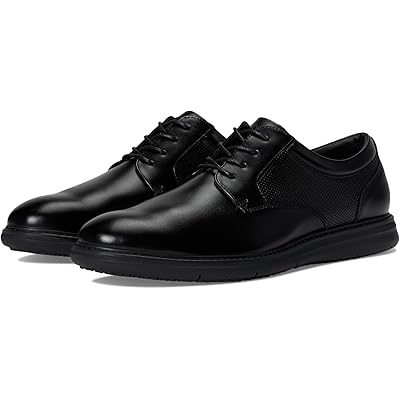 Nunn Bush Chase Slip Resistant Work Plain Toe Oxford for Restaurant, Food Service & Hospitality black