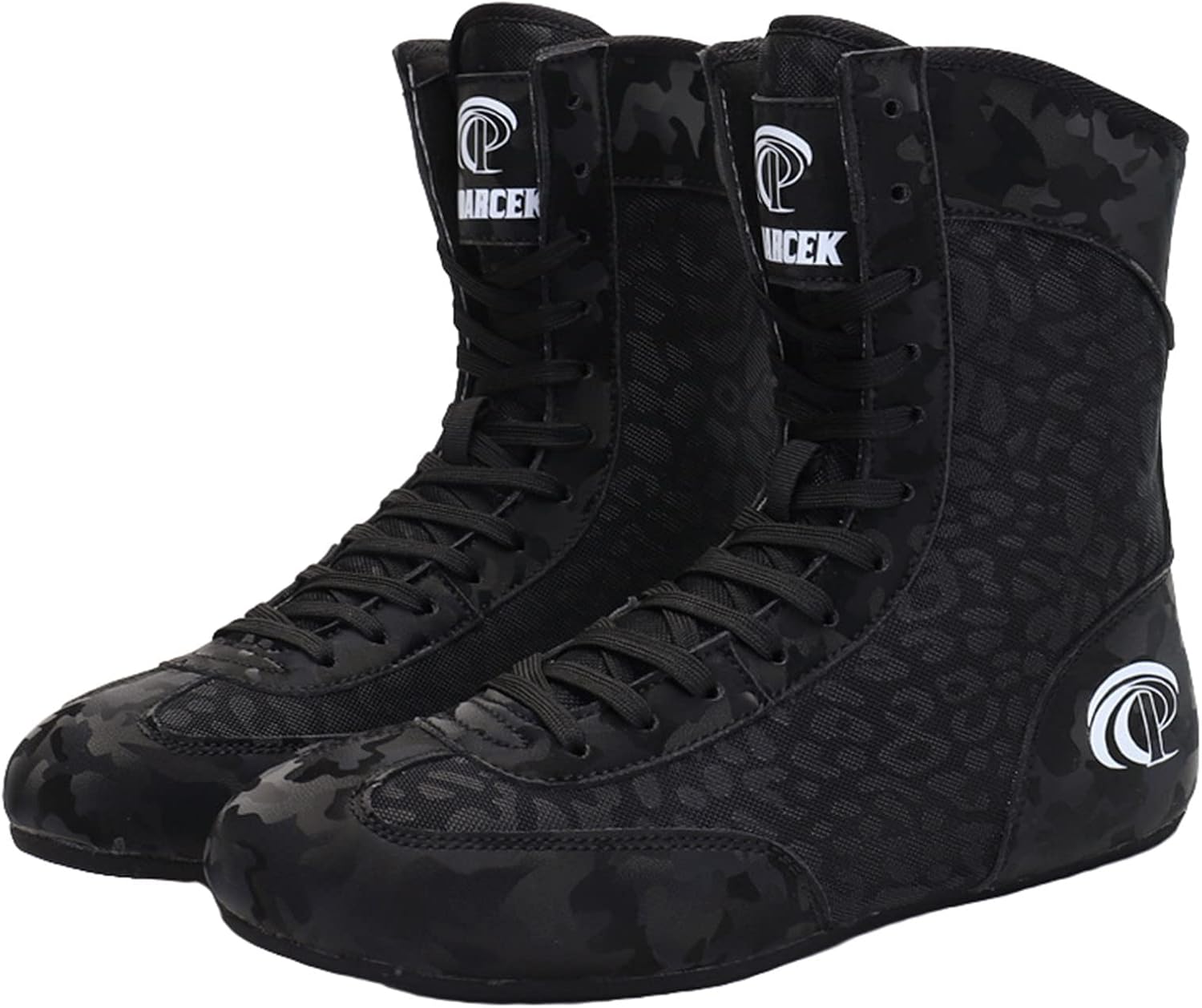 Wrestling Shoes for Men Women, Non-Slip Boy Boxing Boots Lightweight Weightlifting Athletic Shoes High Top Squat Sneakers