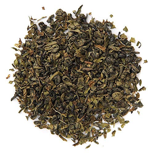 Image of Positively Tea, Organic Spearmint Green, Green Tea, Loose Leaf, 16 Ounce