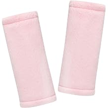 SWESEN Car Seat Strap Cover for Babies, Soft Car Seat Belt Covers, Mink Car Seat Strap Shoulder Pads Girls, Pink