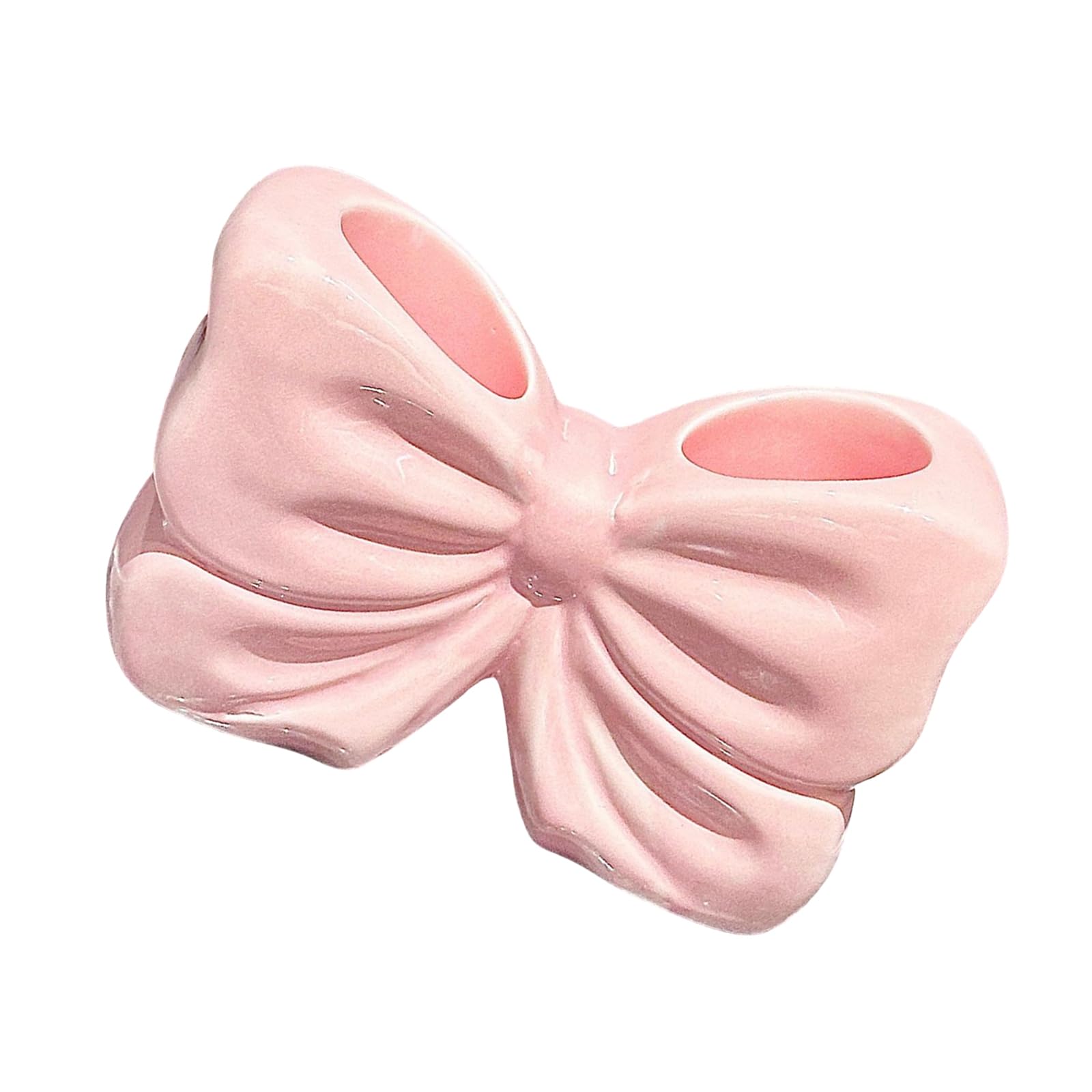 Xjdzineq Stylish Ceramic Toothbrush Holder Lovely Bowknot Design for Bathroom Countertop Accessories Stylish Toothbrush Holder