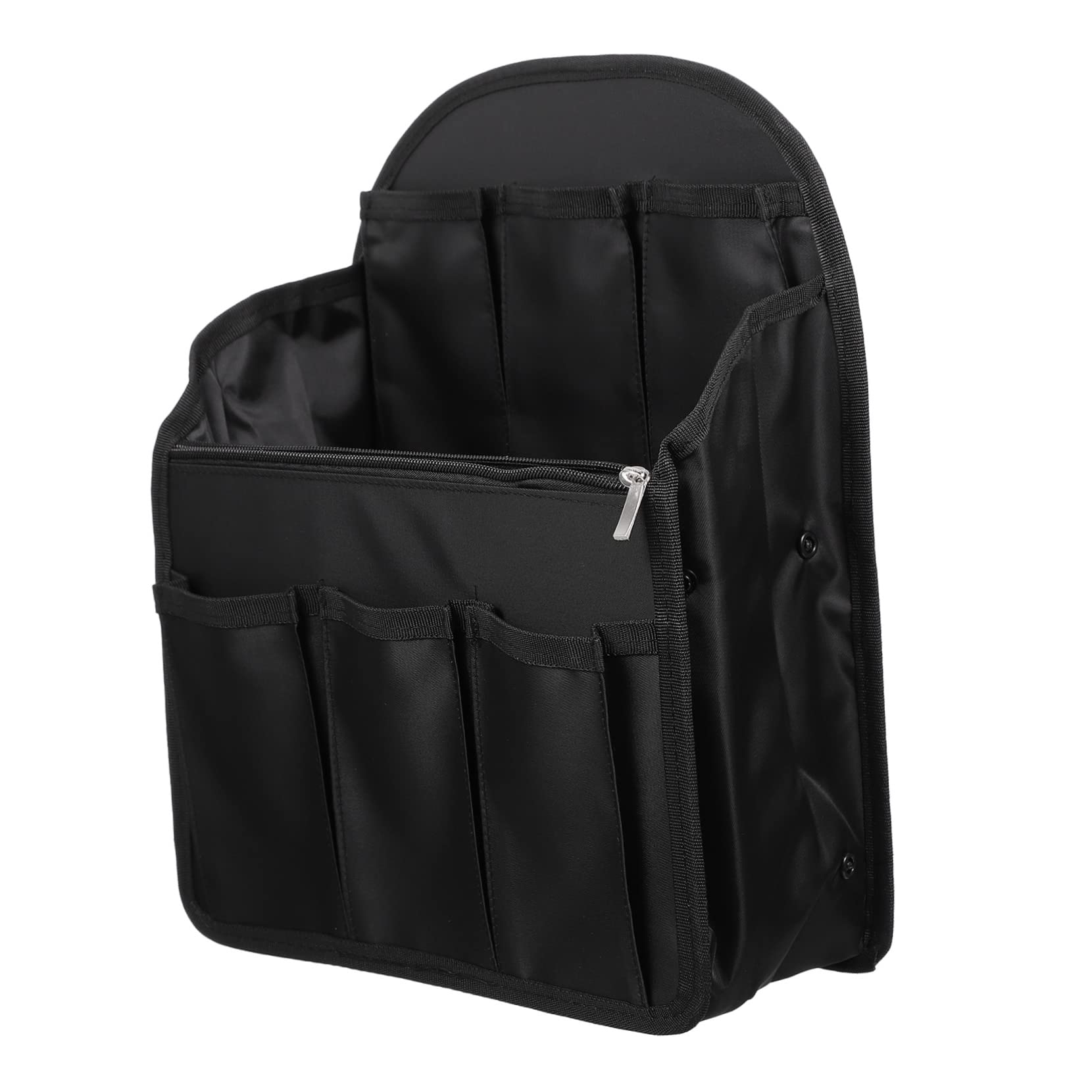 Veemoon Organizador Mochila de Nailon Negro para Viaje, Bolsa Interior Portátil Multi Compartimentos, Diseño Resistente para Uso Diario y Trabajo, Tamaño Grande