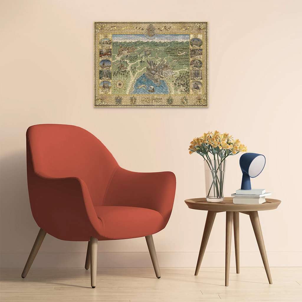 Ravensburger 12000720 - Mapa Hogwartu - puzzle 1500 elementów – puzzle dla dorosłych i dzieci w wieku od 14 lat, Puzzle Harry Potter, Prezenty Harry Potter