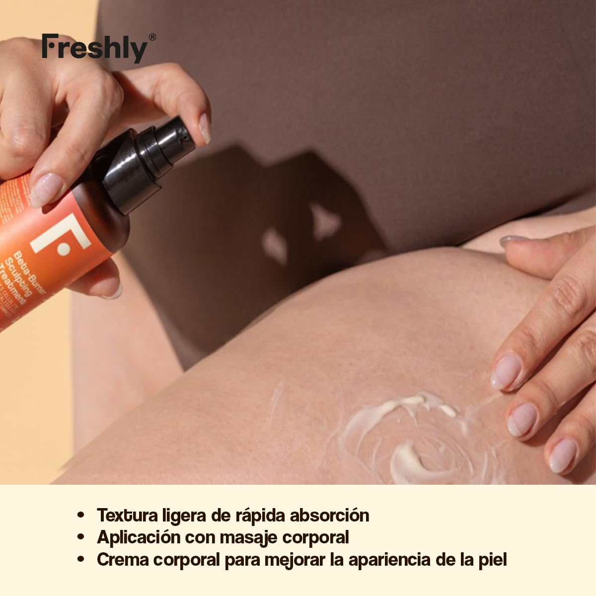 Freshly Cosmetics - Beta-Burner Sculpting Treatment - Crema Anticelulítica - Crema Corporal 200ml - Fórmula Natural para Piel Más Suave y Elástica