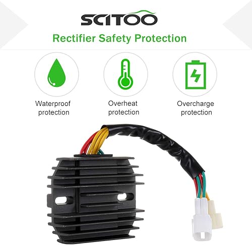 Miniatura 4 de SCITOO Regulador de Voltaje Rectificador 2003-2008 para Suzuki SV650 2005-2009 para Suzuki Vstrom 650