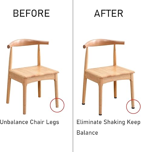 Miniatura 4 de LUORNG - Nivelador de muebles de 14-20, 20 pies de mesa de rosca UNC de 14 pulgadas, niveladores de muebles para sillas de mesa, patas de muebles