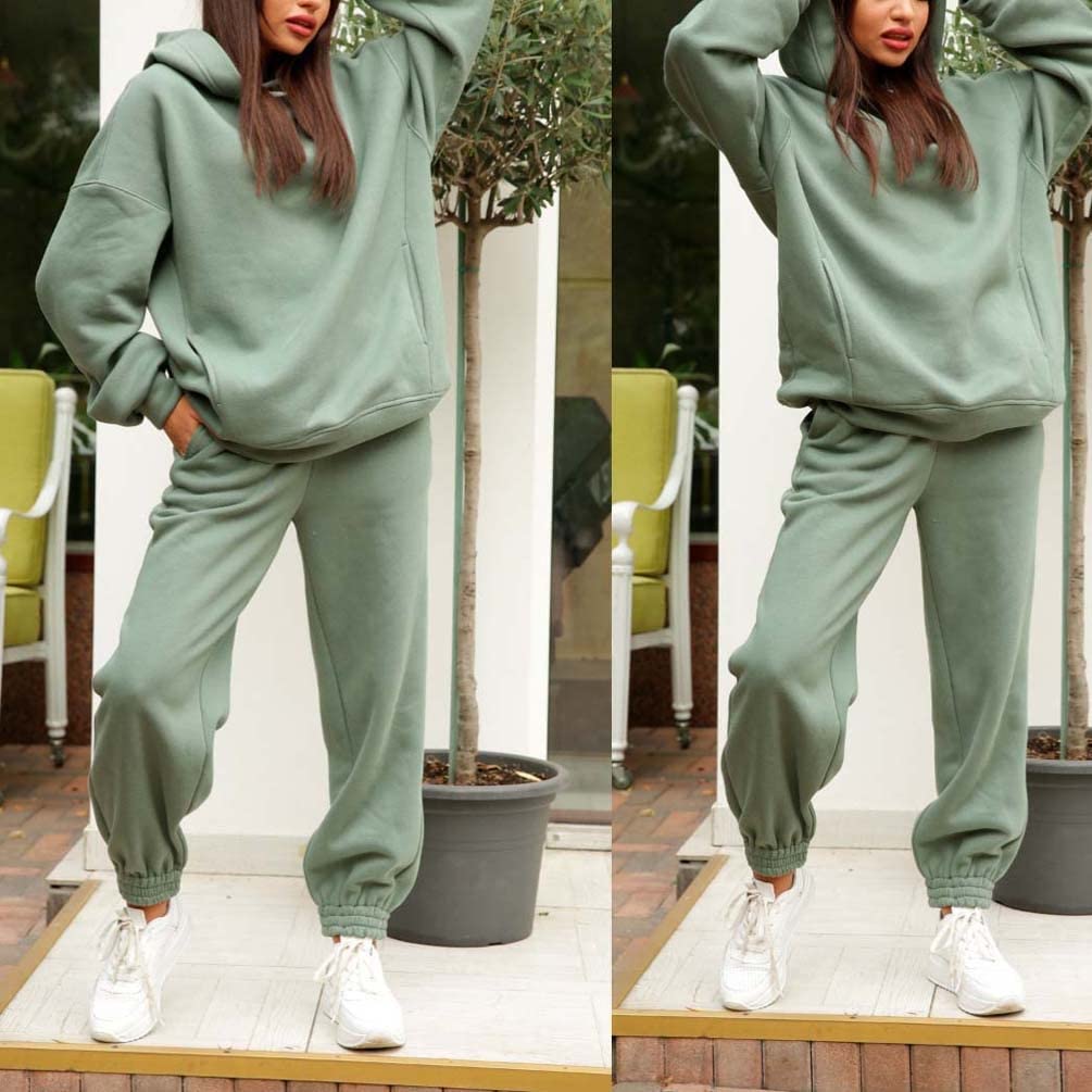 Jogging Suit Women, Women's Tracksuits Elegant Jogging Suit Sports Suit  Fashion Outfit House Suit Training Jacket Pants (Color : Green, Size :  Small) : Amazon.ca: Clothing, Shoes \u0026 Accessories