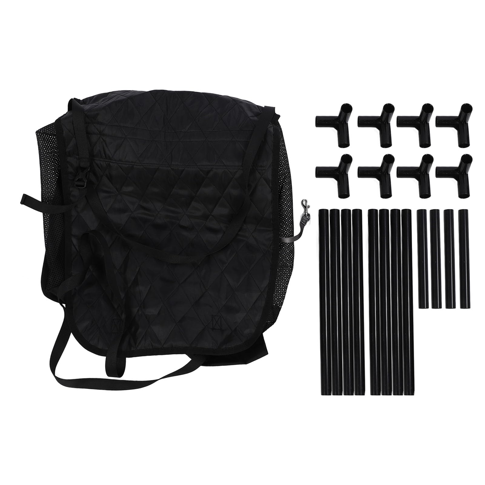 Coche para Perros, Malla Transpirable, Desmontable, Lavable, Multifuncional, Asiento Elevador para Perros con Cinturón de Seguridad para Pequeños, Medianos, Gatos, Cama de Viaje Portátil,