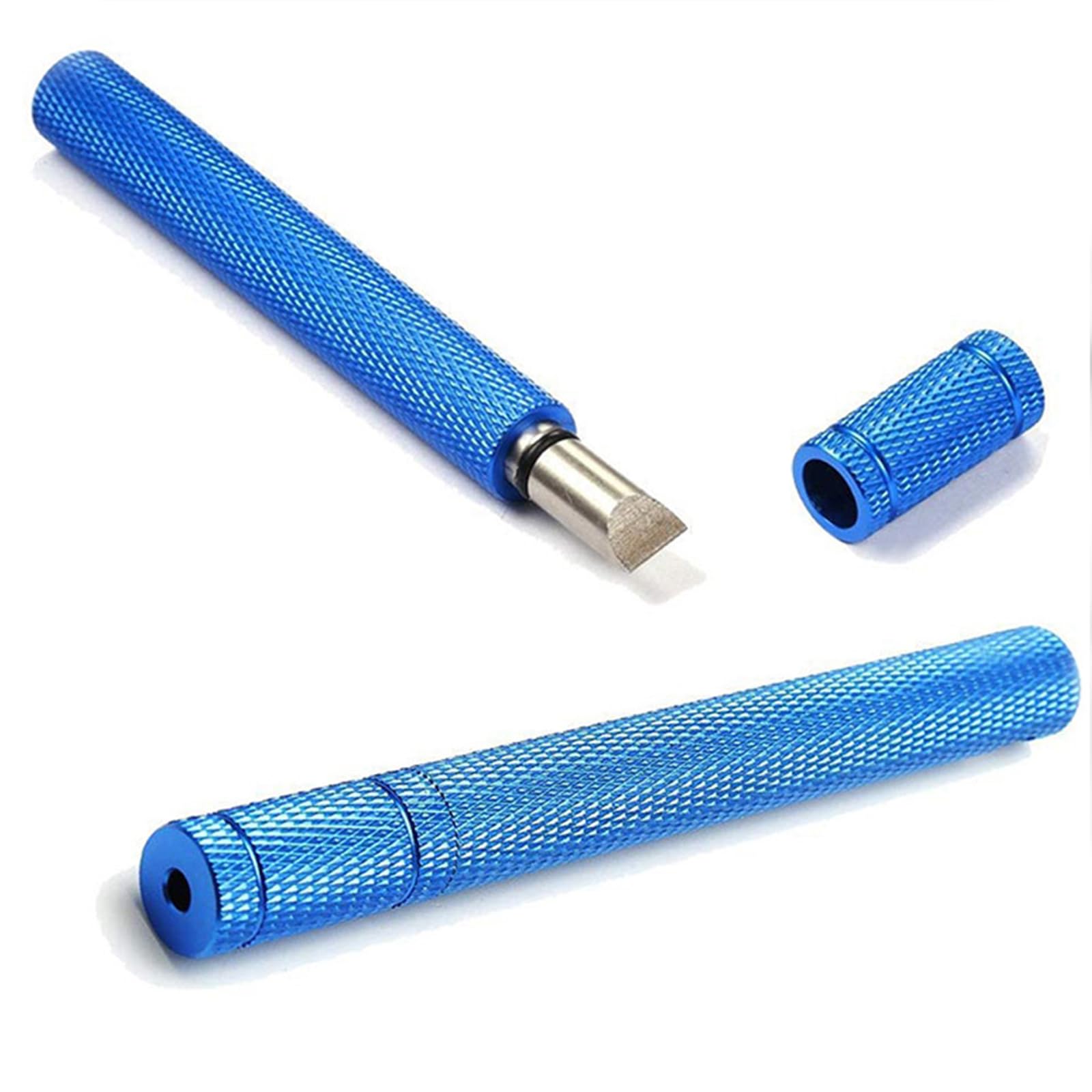 Tiezhangmen 2Pcs Anti-Slip Golf Club Groove Sharpener Portable Square Golf Club Sharpener Re-Grooving Golf Club Groove Cleaner Tool for Wedges Irons