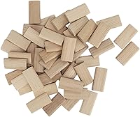 Vista 6 de Hyuduo Beech Tenon 50 unidades, 0.236 x 1.575 in pasadores de madera para montaje de muebles, fabricación de gabinetes y proyectos de carpintería