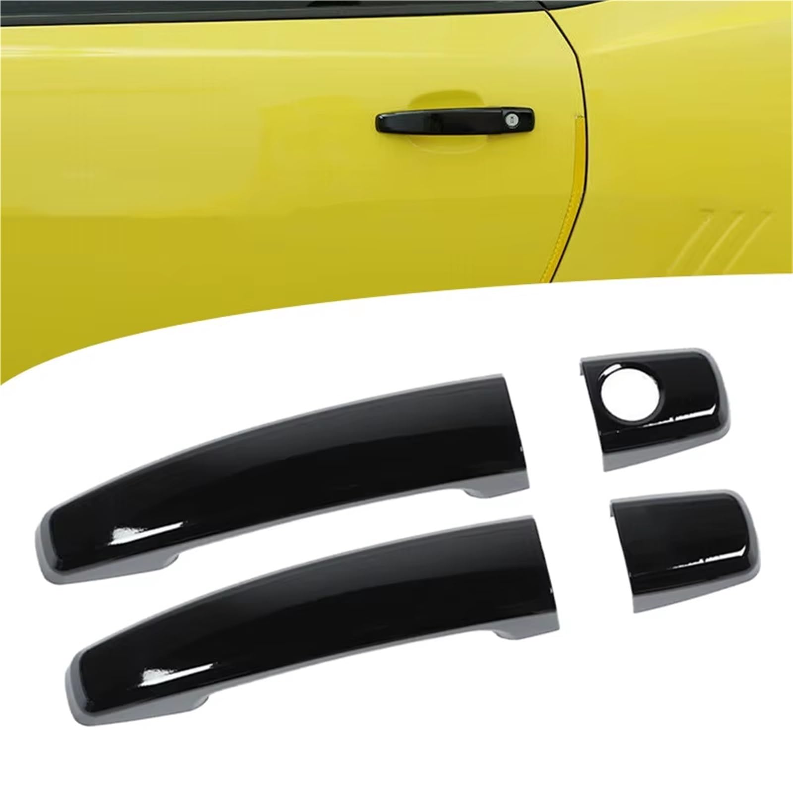 Copri Maniglia Esterna Porta Kit Di Rivestimento Per Maniglie Per Porte Esterne Auto Compatibile Con C&evrolet Per Camaro 2010-2015 Set Coperture Per Tappi Più Accessori Extra Per Coppie