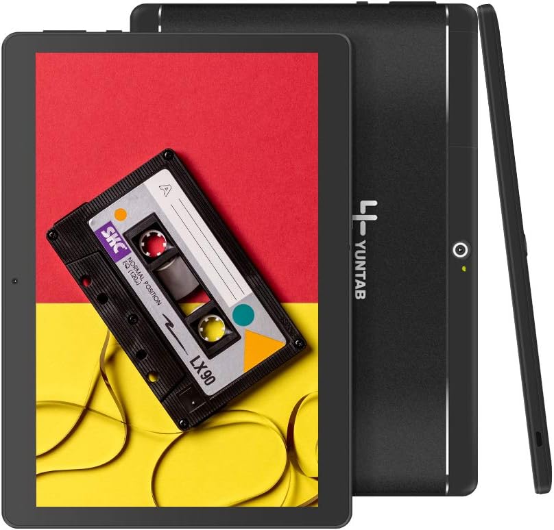 Yuntab K17 10.1 Inch Quad Core 1.3Ghz Android 5.1,Smartphone Phablet Tablet PC,1G+16G,HD 800x1280,Dual Camera,IPS,WiFi,Bluetooth,GPS,Support 3G,SIM/MMC/TF Card with Alloy Metal Back(Alloy Black)