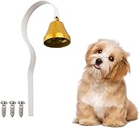 lygchii Vintage Wall Mounted Dog Doorbell - Potty Training Bells for Puppies, Scratch-Proof Floating Design, Durable Steel