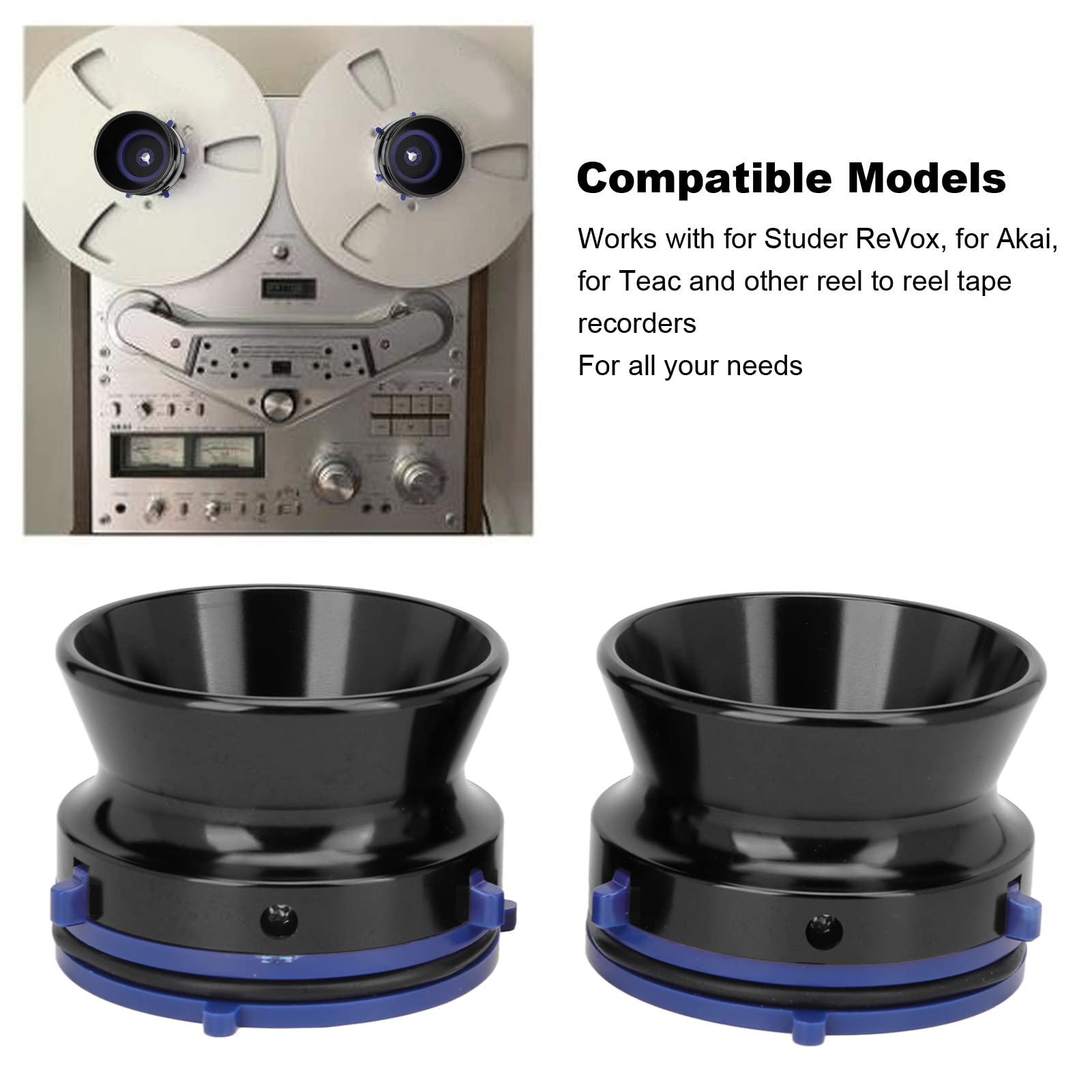 2 NAB Adapter für ReVox,Akai,Teac.Nagra , Studer usw. | Kaufen auf