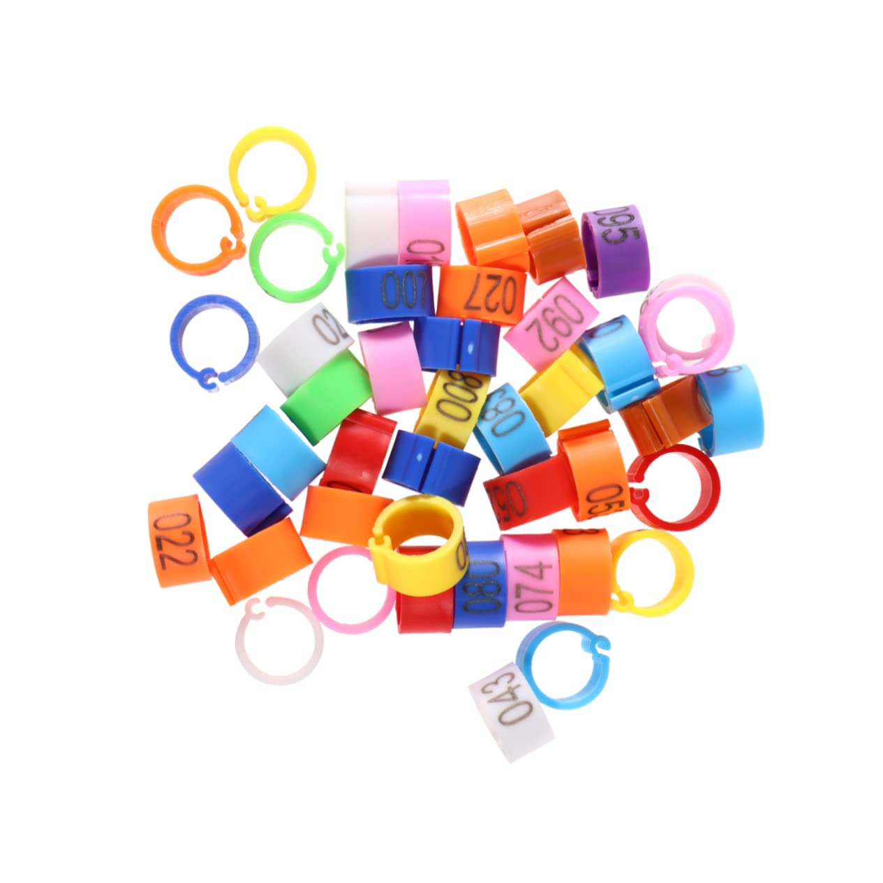 POPETPOP 3 Set di Zampe di Piccione in Plastica da 8 Mm per Lidentificazione degli Uccelli Vivaci per Piccioni Calopsitte Parrocchetti Pappagalli 100 Pezzi * 3