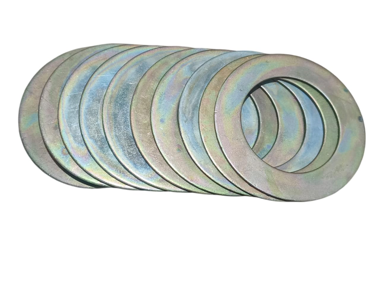 Bucket Pin Shims Washers Size 80mm x 50mm x 2mm 823/00220, Set of 10 Pcs Fits and Compatible with Various Earthmoving Machines and Excavator Machine