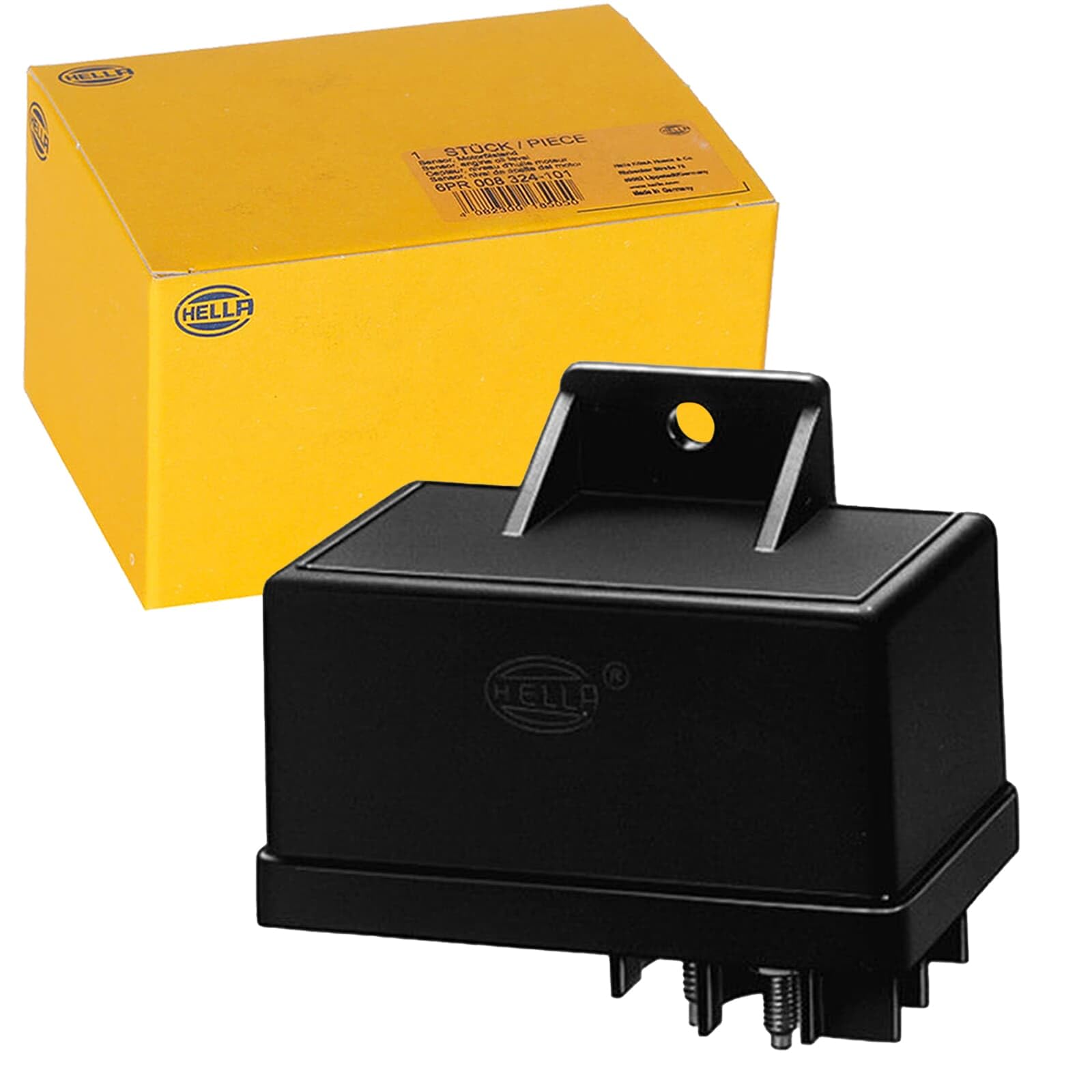 HELLA 4RV 008 188-091 Unidad de control, tiempo de incandescencia - 12V - 6polos - T de preincandescencia: 8s - sn registro externo de tempertatura