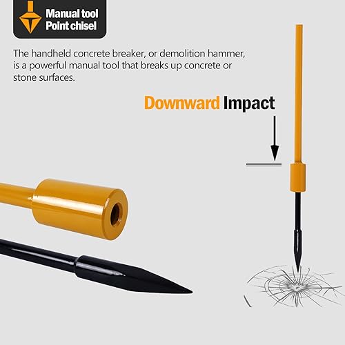 Miniatura 4 de Smarkey Herramienta de martillo de demolición de casa de triturador de hormigón para rotura de raspador de piso - Heay Duty