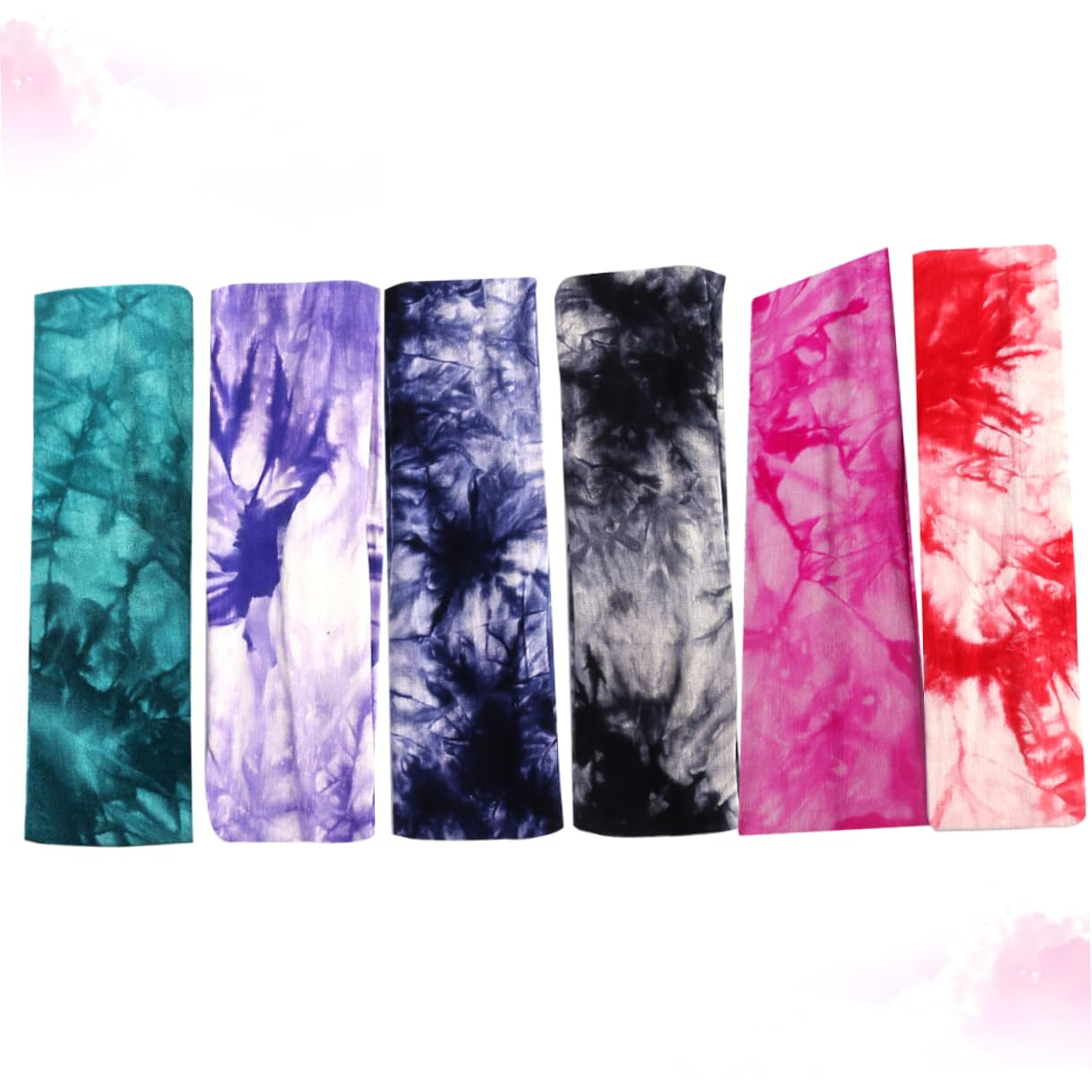 FRCOLOR 18pezzi Fasce Per Assorbenti Elastiche Per Yoga Headband Tie Dye e Fitness Adatte e Ragazze