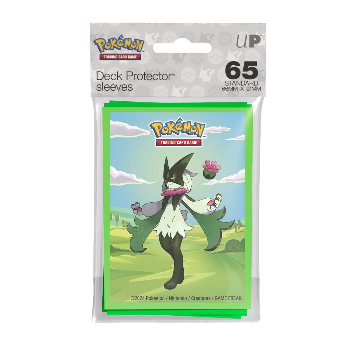 Trading Cards Deck Protector Sleeves 65ct - Meowscarada Artwork - Standard Size for Pokémon Card Binder, Cards Against Humanity - Ideal for Baseball, Basketball, MTG Pokemon Cards, exact product listing photograph