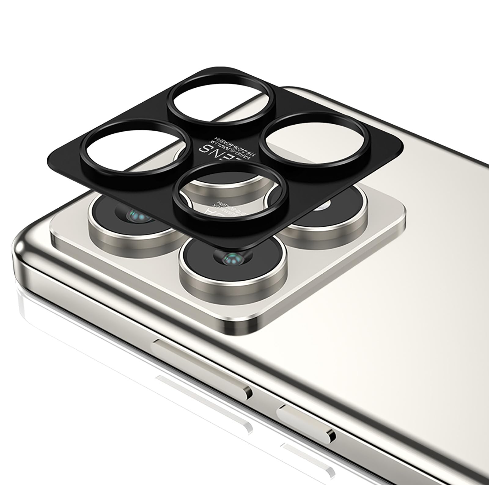 Pellicola Protettiva Per Fotocamera Xiaomi 14T Pro – Vetro Temperato 9H + Anello In Alluminio, Antiriflesso