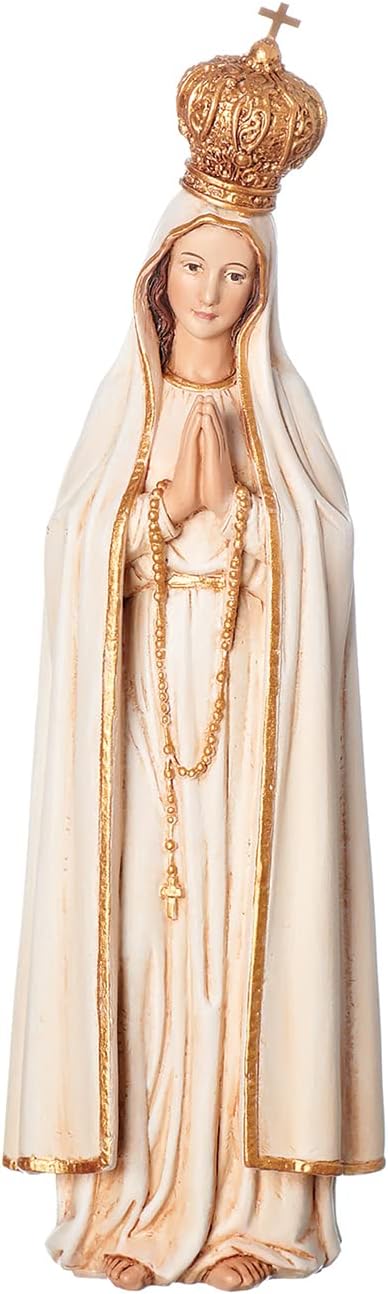 Joseph's Studio Inc.. Our Lady of Fatima Figure, for 6" Scale Renaissance Collection, 7" H, Resin and Stone, Religious Gift, Decoration, Collection, Durable, Long Lasting