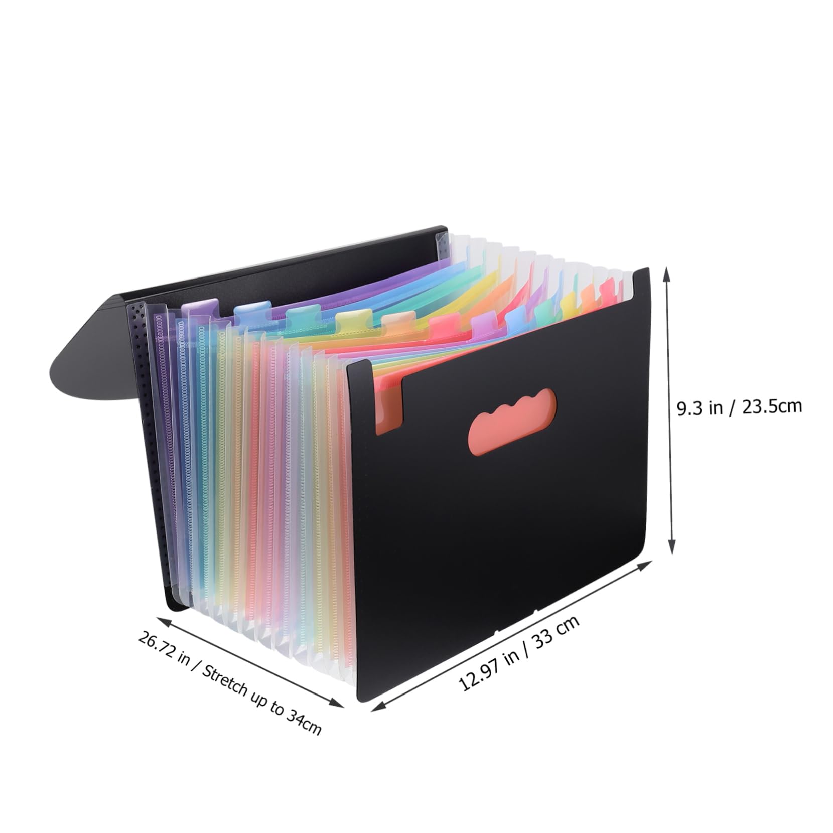 Angoily 13-Layer Mesh Desk Organizer Office File Folder Storage Rack for Expanding Documents Plastic Paper Organizer Box