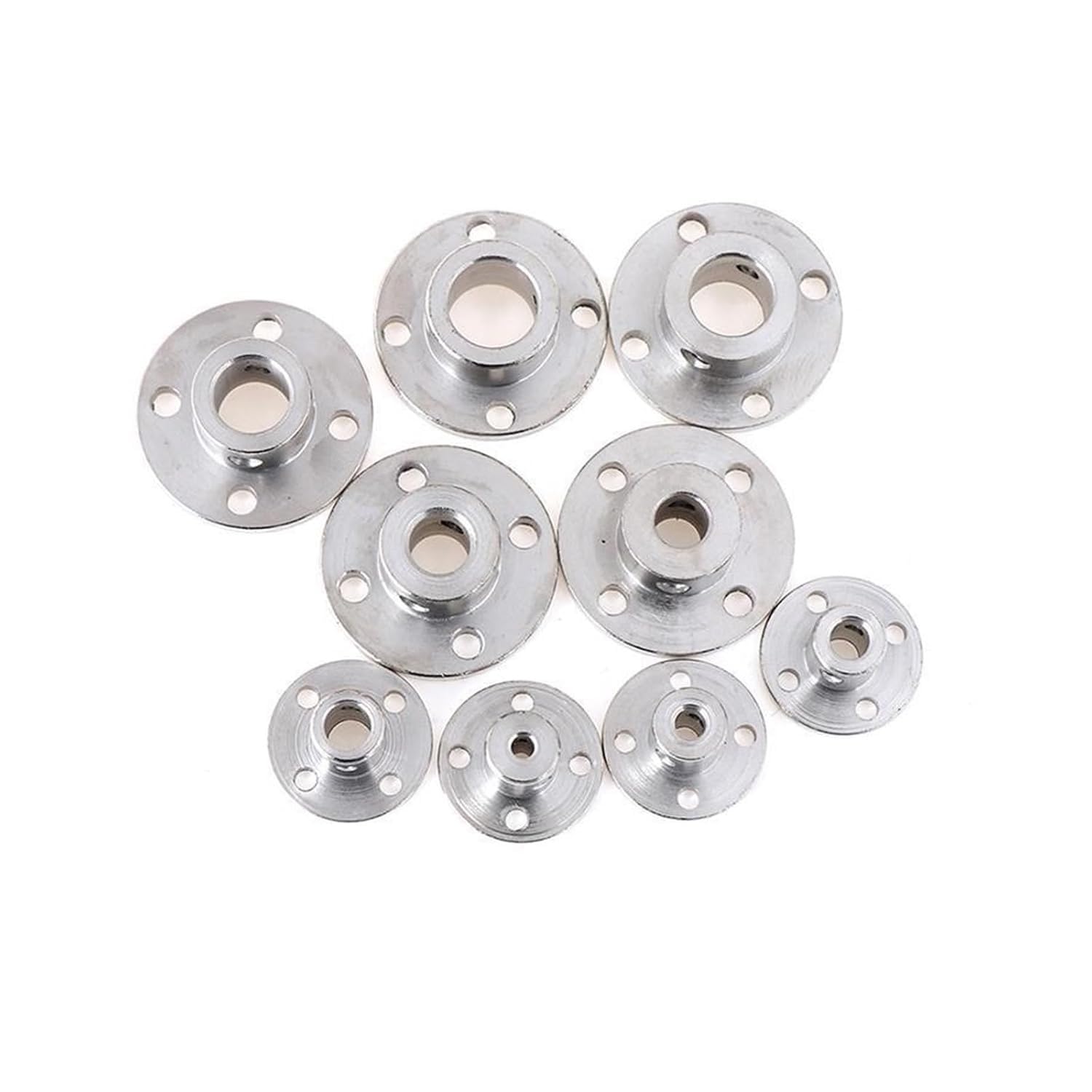 Kupplung, Flanschkupplung, starre, 9-teilige Kupplung, Motorführung, Wellenkupplung, Motoranschluss(4mm)