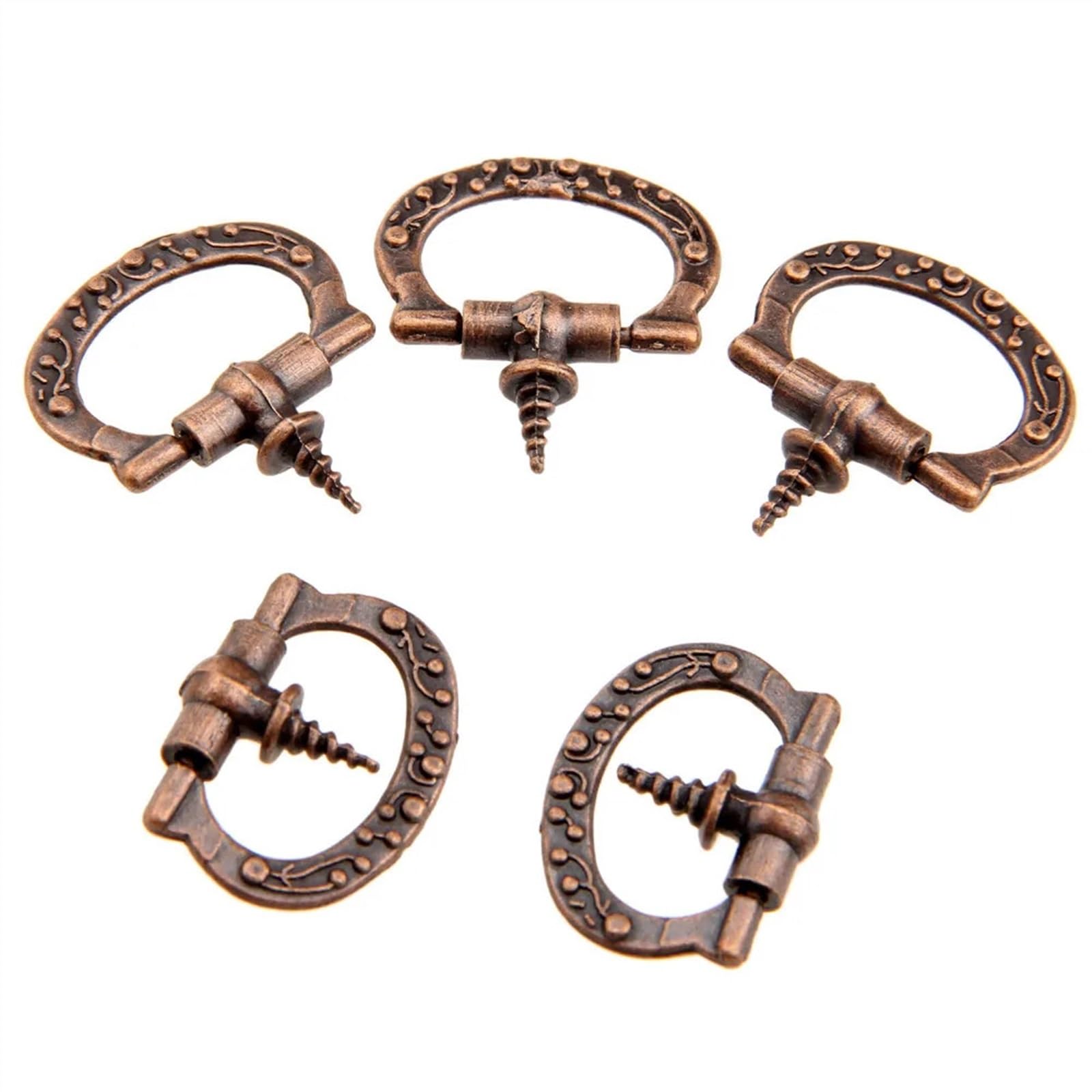 Manijas para gabinetes con acabados retro de alta calidad para puertas, pack de 5