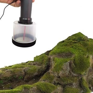 Static Grass Applicator, Flocking Kit, ABS Mini Flocking Machine with Antiskid Handle for DIY Scenic Modelling Sand Table