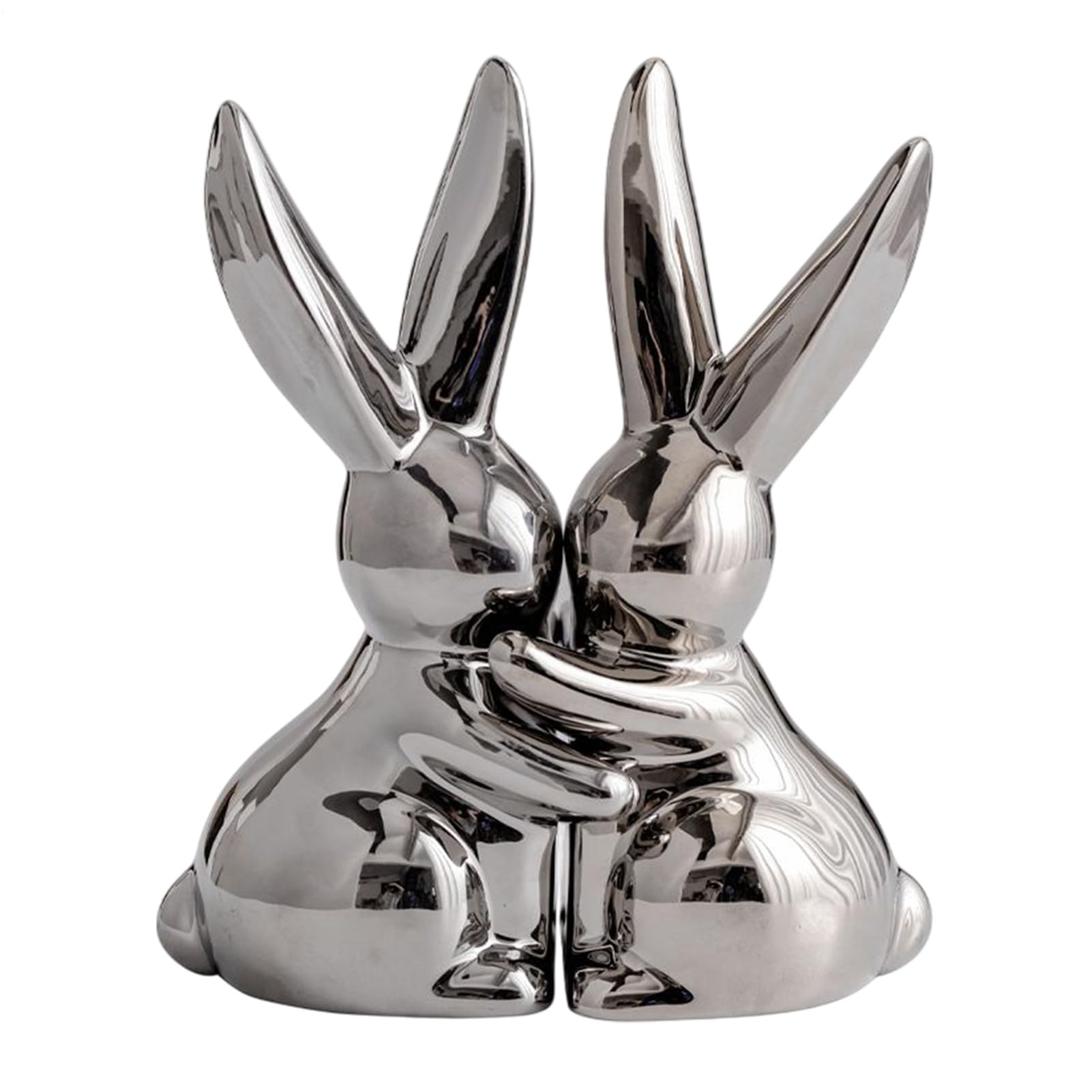 Serre-livres lapin figurine céramique | Support de livre lourd organisateur étagère bureau